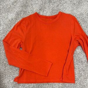 Orange Long Sleeve Top